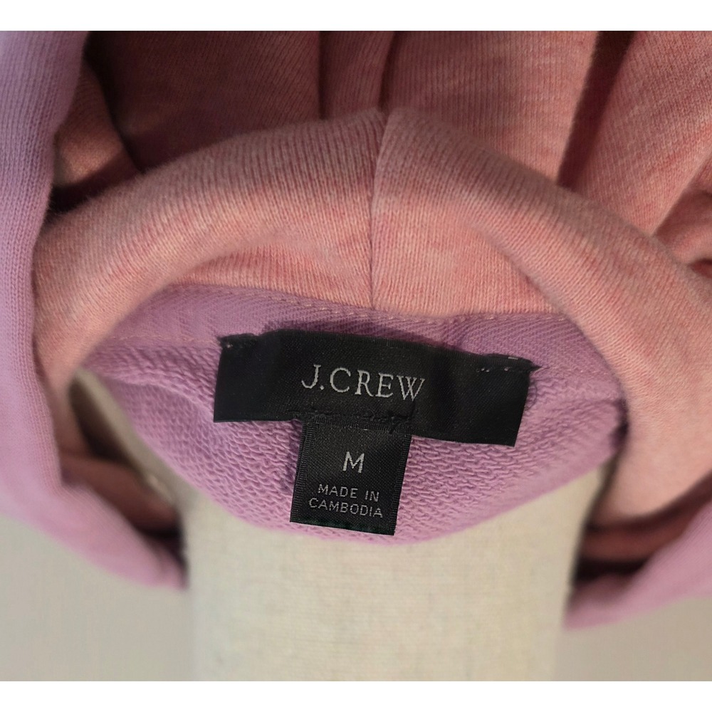 J.Crew‎ Women's Size Medium University Terry two-tone oversized hoodie - Picture 3 of 4